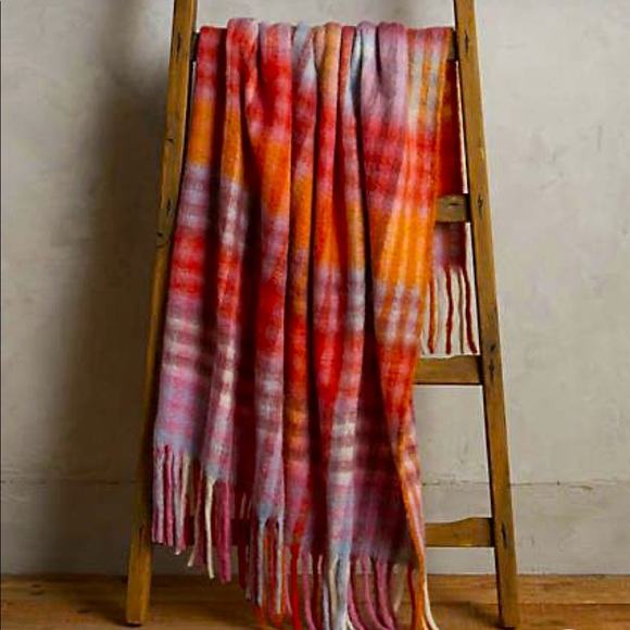 Anthropologie Other - Anthropologie Plaid Palette Throw Blanket